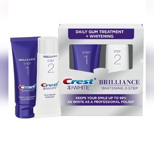 $8 When Bundled - Crest 3D White Brilliance 2-Step Whitening Treatment